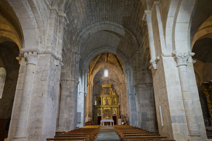 Vista general desde la entrada de la iglesia de San Martín de Castañeda